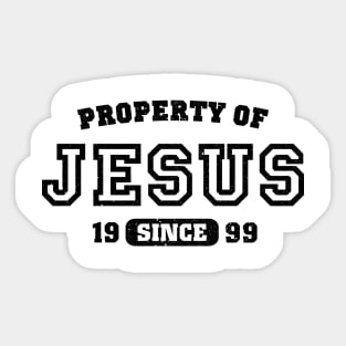 Property of Jesus since 1999 Sticker